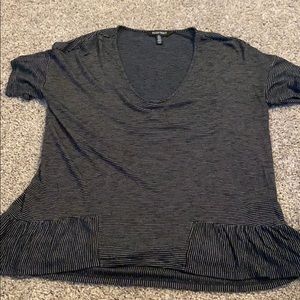 Black and white striped T-shirt